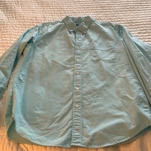 Mens J Crew Aqua Casual Flex Shirt